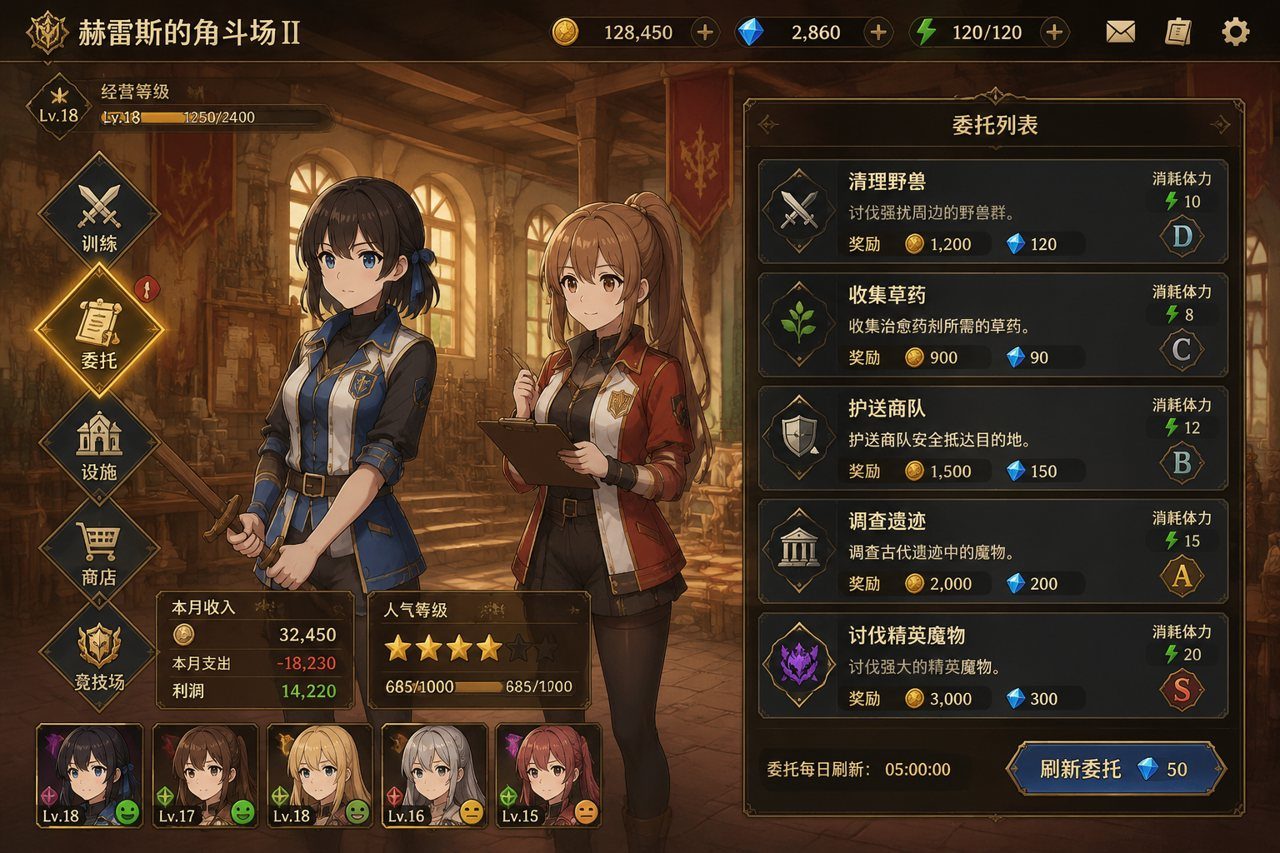 赫雷斯的角斗场Ⅱ 角色路线 内容截图 6